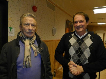 Nisse och Niels verkar nöjda efter kvällens spelande